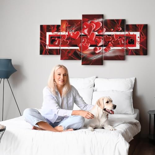 Tableau moderne 200x100 cm avec impression sur toile colorée et cadre bois