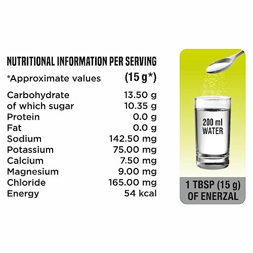 Image of Enerzal Energy Drink Powder 1KG (Lemon, Pack of 1)