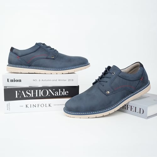 Zapatos Oxford casuales confortables para pies anchos en tallas 45 al 52 5