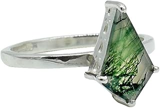 Natural Moss Agate Gemstone Ring, Green Moss Agate Ring, Beautiful Ring, Moss Agate Ring, Moss Agate Silver Ring, Moss Agate Ring, Moss Ring