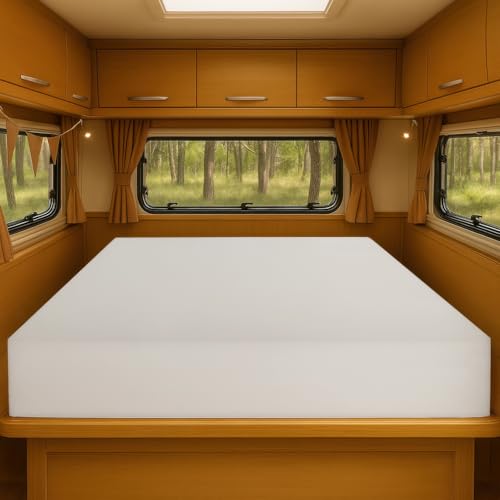 Foamma 4 x 48 x 75 Firm Mattress Replacement for RV Bunk Camper Truck & Travel Trailer Back Support CertiPUR-US Certified Made in USA Cover Not Included.