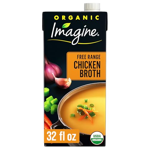 Imagine Organic Free Range Chicken Broth, 32 fl oz (Pack of 6)