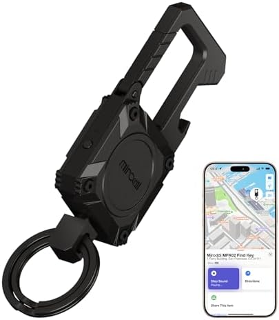 Amazon.com: Miroddi Keychain Tracker, Men's Key Chain Works with Find ...