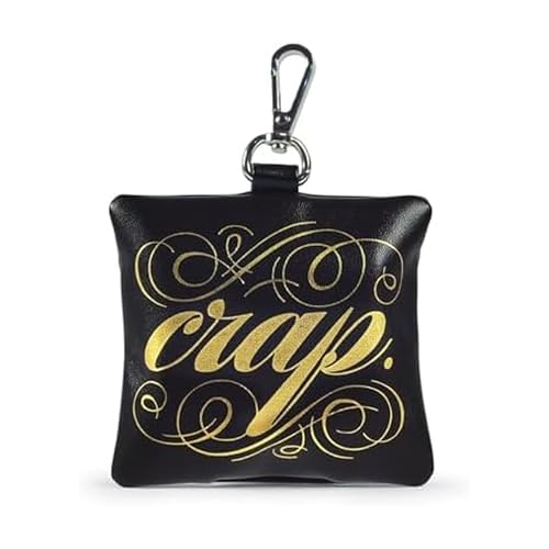Image of Genuine Fred Howligans Poop Bag Holder, Crap,Black