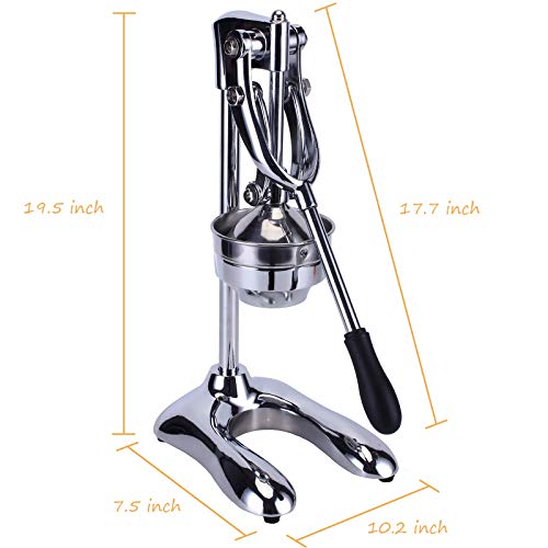 Ihayner Hand Press Juicer Machine Manual Orange Juicer 304 Stainless Steel Professional Citrus Juicer Orange Crusher #TOP2