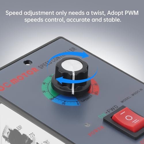 Contrôleur PWM 12-60V à haute puissance 20A avec commande marche avant arrière - 6