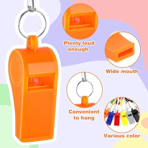 Pack de 12 silbatos deportivos con cuerda para árbitros miniatura 3