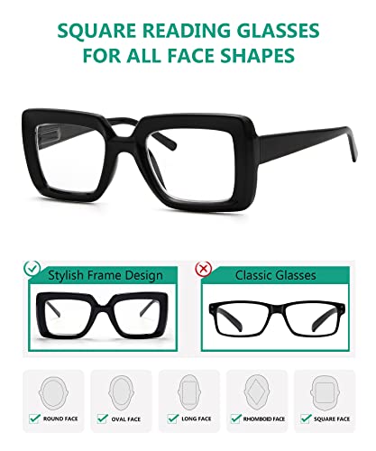 Image of Eyekepper Reading Glasses, Readers for Women, 0.5 Black Stylish