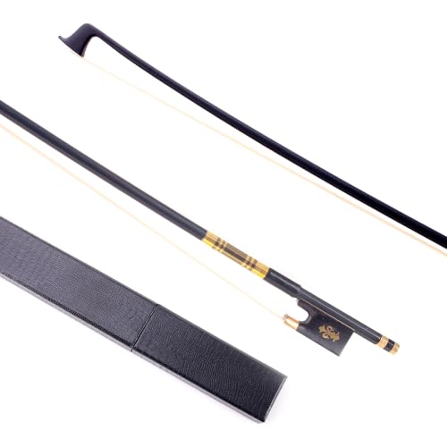 Image of AMZZ 4 /4 Full Size Professional Carbon Fiber Violin Bow With Case