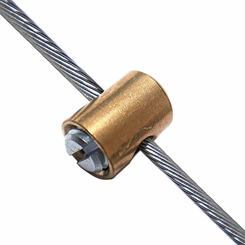 cyclingcolors gaszug Ø1.2MM 2.50M kopfe Ø3x3MM + kabelklemme Ø5x6MM nippel kompatibel mit dellorto vergaser moped motorrad mofa roller kabel innenzug seilzug bowdenzug innenkabel