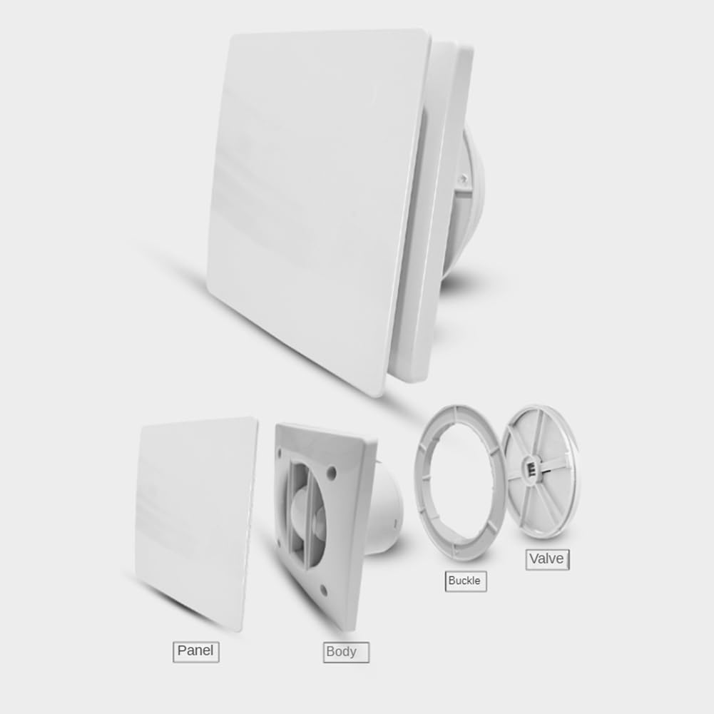 Extractor de Aire de Alta Velocidad de 4 Pulgadas para Inodoro, Cocina, Baño, Colgante, Pared, Ventana, Extractor con Control Remoto