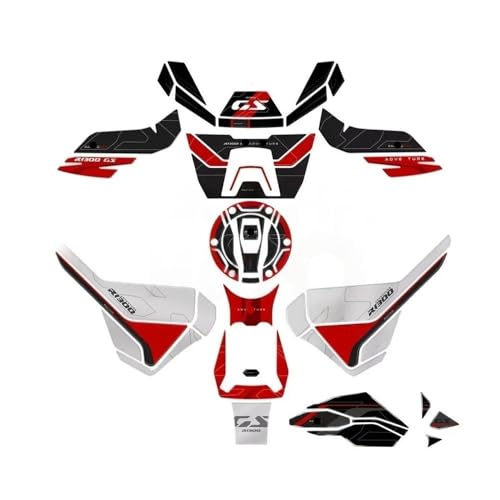Protection réservoir moto R1300GS contre les rayures de fermeture éclair en résine