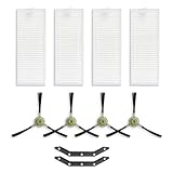 Lefant Replacement Parts, 4 Side Brushes, 4 High-Efficiency Filters and Suction Scraper, Accessories...