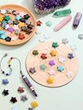 CrystalTears 20pcs Crystals Stars Set Healing Crystals Gemstones Star Stone Assorted Quartz Crystal Bulk Crystal Gifts for Women Men Christmas Meditation Reiki Chakra Healing Decoration - Image 2