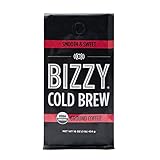 Bizzy Organic Cold Brew Coffee | Smooth & Sweet Blend | Coarse Ground Coffee | Micro Sifted | Specialty Grade | 100% Arabica | 1 LB