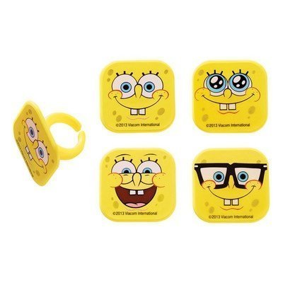 Decopac Spongebob Squarepants Mood Faces Cupcake Rings - 24 Pcs #TOP1