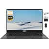 ASUS Laptop Chromebook 2024, pantalla FHD de 14 pulgadas, procesador MediaTek Kompanio 520 de 8 núcleos, 4 GB de RAM, almacenamiento de 128 GB (64 GB eMMC+tarjeta de 64 GB), cámara web, WiFi 6, batería larga, Chrome OS con MarxsolAccessory