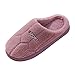 Pantoffeln Herren PlüSch Waschbar Hausschuhe Winter Warm Plüsch Pelzige Gemütliche Geschlossene Zehen Slipper rutschfeste Gummisohle Unisex Hausschuhe für Indoor Outdoor Winterschuhe