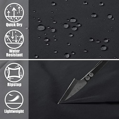 Magcomsen MCS8859-61-BLACK-5XL Men Running Shorts Hiking Camping Shorts Quick-Dry Shorts Outdoor Sports Shorts Workout Shorts Zipper Pockets Black 36 thumb #5