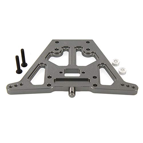 Atomik Alloy Shock Tower - Replacement Part for Traxxas 1/10 Nitro Sport - Hardened Billet 6061 Aluminum, Chassis Upgrade 4138 - Grey