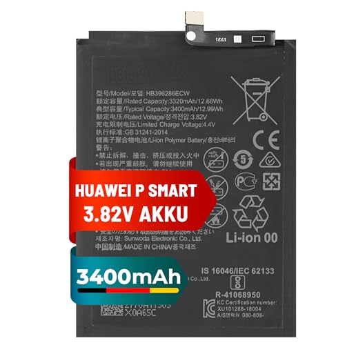 Mpsmobile® Akku für Huawei P Smart 2019 | 3400mAh | Ersatzakku für Huawei P Smart 2019