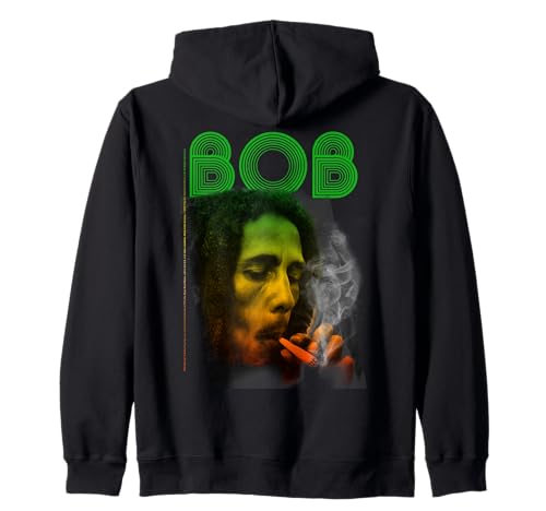 Oficial Bob Marley BOB Smoke Reggae vintage Sudadera con Capucha