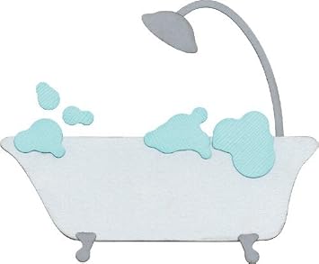 QuicKutz We R Memory Keepers 4-Inch by 4-Inch Die, Bathtub