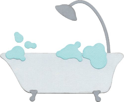 QUICKUTZWe R Memory Keepers 4-Inch by 4-Inch Die, Bathtub