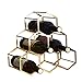 Produktbild MKJYDM Weinregal Haushalt Metall Geometrische Weinregal Dekoration Wein Glas Rack Bar Lagerregal 35x34x17cm Weinregal
