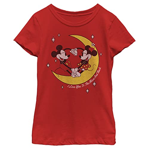 Disney Friends Mickey & Minnie to The Moon & Back Girls Standard T-Shirt - Main Image