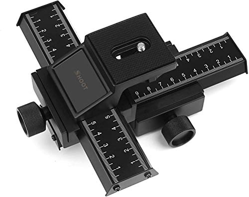 Shoot Aluminum Pro 4-Way Macro Focusing Rail Slider/Close-Up Shooting Photography For Canon Nikon Sony Pentax Olympus Samsung Other Digital Slr Camera And Dc With 1/4" Screw Hole #TOP6