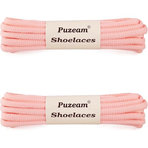 Image of 2 Pairs Oval Athletic Shoelaces 33 Colors 1 /4 inch Half Round Shoe Laces for Sneakers