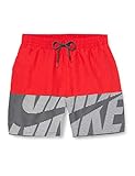 Badehose für Herren Nike Herren 5 Volley Short Schwimm-Slips, Rot (University Red), L