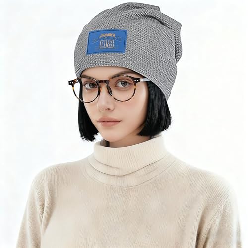 Bonnet gaufré intérieur peluche de haute qualité gris clair - 5