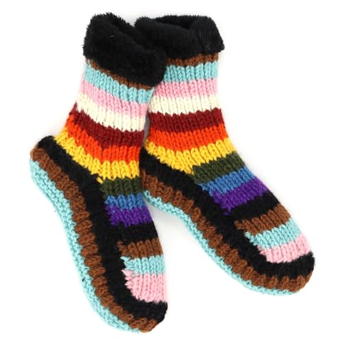 Chaussettes en laine tricotées main LOUDelephant | Idée cadeau hiver doux