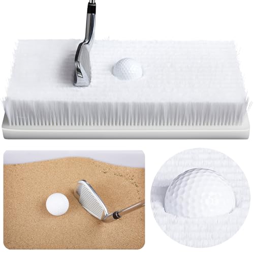 Relaxgiant Golf Bunker for Sand Chipping Skills Mat Golf Practice Hitting Mat Sand Simulates Real Golf Bunker Golf Chipping Mat for Golfers Practicing Golf Sand Skills Hitting Skills 13.7 x 7.3 Inch