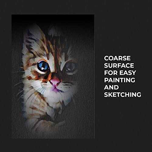 Image of Anupam Pupil Watercolour Black Toned Paper Book- Hardbound - Cold Press Paper - 225 GSM - Square