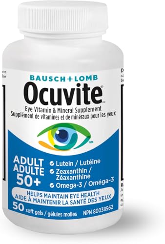 Bausch & Lomb Ocuvite Adult 50+ Eye Vitamin and Mineral Supplement