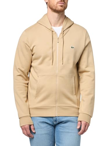 Image of Lacoste Men's Classic Fit Zipped Fleece Sweatshirt