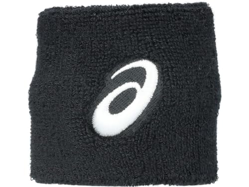 ASICS Unisex Wrist Band Pair Tennis Accessories, OS, Performance Black