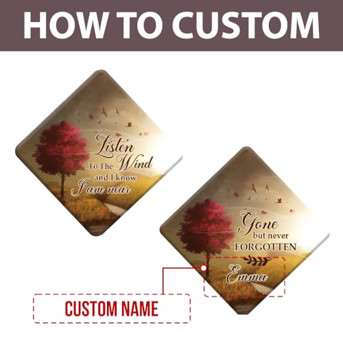 Image of ASTARIN Personalized Wind Chimes Outdoor Large Deep Tone,Large Customized Wind Chimes for Outside Tuned Relaxing Soothing Low Bass,Memorial Wind Chimes Sympathy
