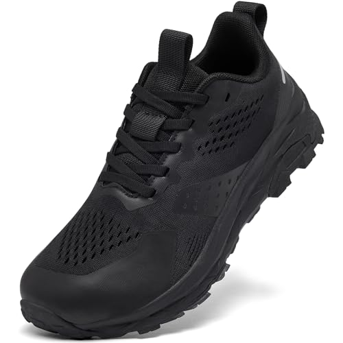 Best Shoes for Sensitive Feet: Comfort & Support Guide 14 HONGGUOZI Wide Toe Box Shoes Women, Arch Support Ultralight Non Slip Sneakers for Walking Running Workout Gym Tennis,Balanced Cushion Diabetic Footwear Black 40