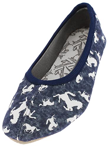 Beck Mädchen Horses Gymnastikschuhe, Blau, 28 EU