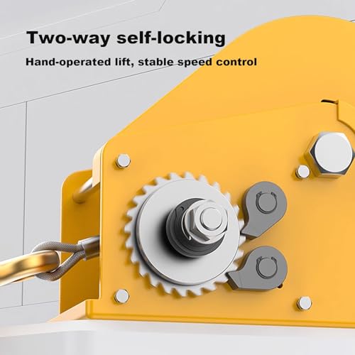 Winche manual para tráiler de 2600 lb con cuerda de acero miniatura 3