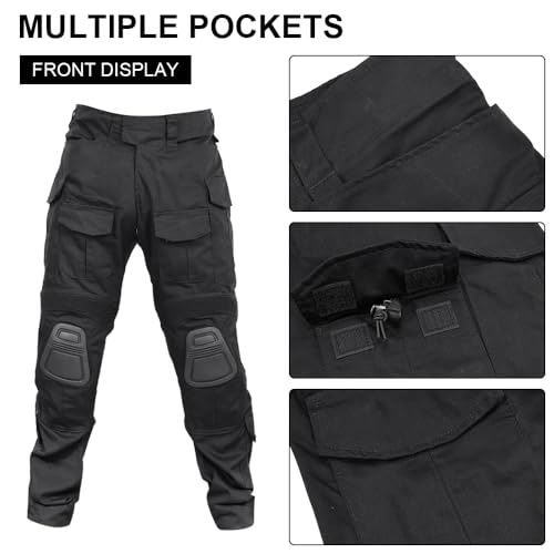 SINAIRSOFT G3 Tactical Pants with Knee Pads,Men's Airsoft Paintball Hunting Outdoor Pants,Combat Army BDU Trousers - Image 5