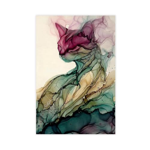 Impression sur toile chat, une idée cadeau décoration originale