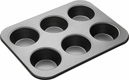 Image of Perfect Pricee Metal 6 Slot Muffin Tray Cup Cake Making Mould (Muffin with Bread Loaf)