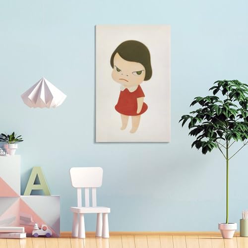 奈良美智 イラストレーター 漫画の女の子 ポスター (65) プリント 部屋飾り ウォールアート ベッドルーム 版画 インテリア12x18inch(30x45cm) [4]