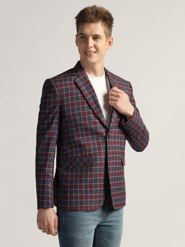 Image of TAHVO Tweed Blazer for Men - Formal & Casual Winter Wear Blazer