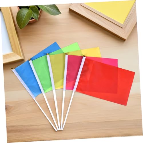 Mini Drapeaux sur Bâtonnet en Polyester Résistant pour Défilé Vibrant